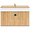 vidaXL Bamboo Storage Boxes 4 pcs
