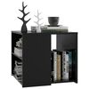 vidaXL Side Table Black 50x50x45 cm Engineered Wood