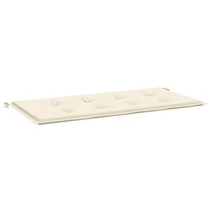 vidaXL Garden Bench Cushion Cream 120x50x3 cm Oxford Fabric