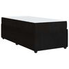 vidaXL Bed Frame with Mattress Black 90 x 190 cm Fabric