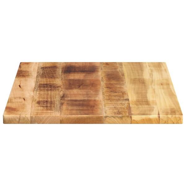 vidaXL Table Top 70x60x2.5 cm Rectangular Solid Wood Rough Mango