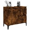 vidaXL Bathroom Cabinet Smoked Oak 65x33x60 cm Engineered Wood