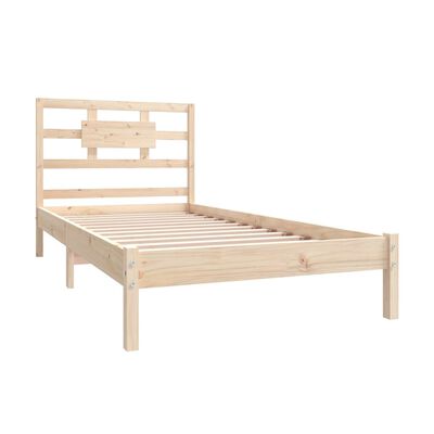 vidaXL Bed Frame Solid Wood 90X190 cm Single