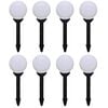 vidaXL Outdoor Pathway Lamps 8 pcs LED 15 cm with Ground Spike
