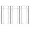 vidaXL Fence Panel "Assen" Steel 163x100 cm Black