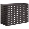vidaXL Air Conditioner Cover Black 110 x 50 x 80 cm Steel