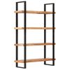 vidaXL 4-Tier Bookcase 120x40x180 cm Solid Acacia Wood