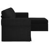 vidaXL Sofa Black 245 x 138 x 80 cm Fabric