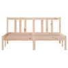 vidaXL Bed Frame without Mattress Solid Wood 135x190 cm Double Double