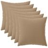 vidaXL Cushion with Pillow HEERLEN 6 pcs Taupe Polyester