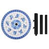 vidaXL Parasol Base Blue and White Round 12 kg