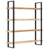vidaXL 4-Tier Bookcase 160x40x180 cm Rough Mango Wood