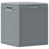 vidaXL Garden Storage Box 90L Grey PP Wood Look