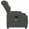 vidaXL Electric Massage Recliner Chair Dark Grey Fabric