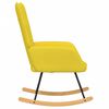 vidaXL Rocking Chair Mustard Yellow Fabric