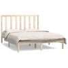 vidaXL Bed Frame without Mattress 135x190 cm Double Solid Wood Pine