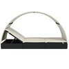 vidaXL 2-Person Sunbed with Round Roof Black 211x112x140 cm Poly Rattan
