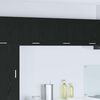 vidaXL Hanging Cabinet with Door Black Oak and White 50 x 31 x 40 cm