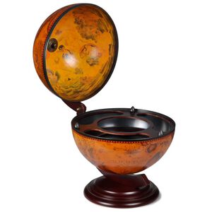vidaXL Tabletop Globe Bar Wine Stand Wood