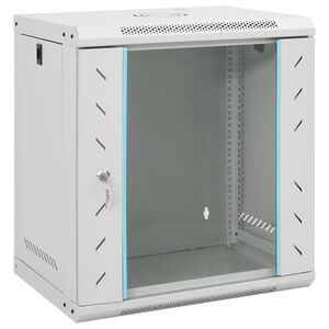 vidaXL 12U Wall Mounted Network Cabinet 19" IP20 53x40x60 cm