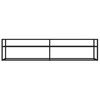 vidaXL TV Cabinet Black 180x40x40.5 cm Tempered Glass