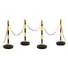 vidaXL Chain Post Set with 10 m Plastic Chain