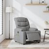 vidaXL Electric Massage Recliner Chair Light Grey Fabric