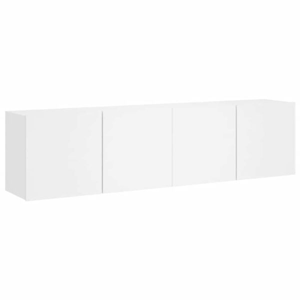 vidaXL TV Cabinets Wall-mounted 2 pcs White 80x30x41 cm