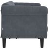 vidaXL Sofa 3-Seater Dark Grey Velvet