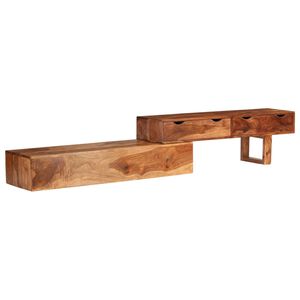 vidaXL TV Cabinet Brown 200x30x35 cm Solid Acacia Wood