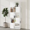 vidaXL Book Cabinet Room Divider White 60x24x155 cm Engineered Wood