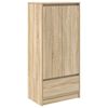 vidaXL Cabinet with Drawer Sonoma Oak 55,5x34x119,5 cm Engineered Wood