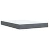 vidaXL Box Spring Bed with Mattress Dark Grey Double Velvet