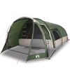 vidaXL Family Tent Tunnel 8-Person Green Waterproof