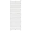 Plisse Blind 40x125cm White Pleated Blind