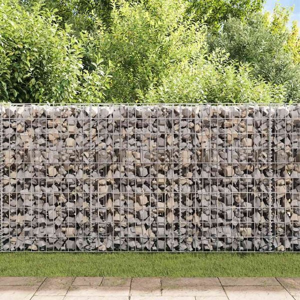 vidaXL Gabion Basket Galvanised Steel 120x30x50 cm