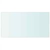 vidaXL Shelf Panel Glass Clear 40x25 cm