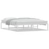 vidaXL Bed Frame without Mattress White 153x203 cm Queen Metal