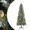vidaXL Artificial Christmas Tree with 300 LEDs with Stand Green 210 cm