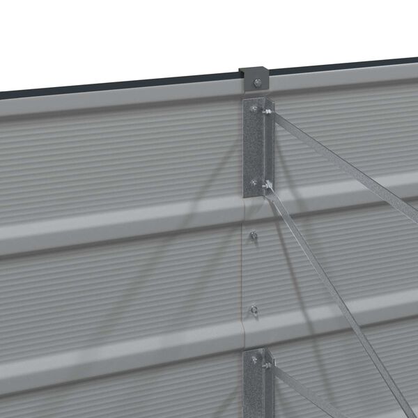 vidaXL Planter Anthracite 385 x 50 x 77 cm Galvanised Steel