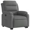 vidaXL Electric Stand up Recliner Chair Dark Grey Fabric