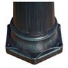 vidaXL Garden Light Post 3-arms 215 cm Dark Green/Black Aluminium