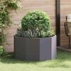 vidaXL Planter Black 90 x 90 x 50 cm Steel
