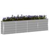 vidaXL Planter Light Grey 320 x 40 x 75 cm Steel