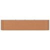vidaXL Raised Bed Brown 400 x 80 x 81 cm Steel
