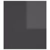 vidaXL Side Table High Gloss Grey 60x40x45 cm Engineered Wood