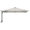 vidaXL Garden Parasol Sand 248.5 x 247.5 x 160 cm Polyester and Steel