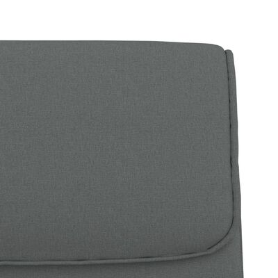 vidaXL Bench Dark Grey 100x64x80 cm Fabric