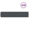 vidaXL Lawn Edging 30 pcs 20 x 103 cm Steel Anthracite