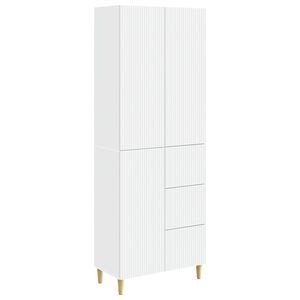 vidaXL Cabinet Set 2 pcs White Engineered Wood